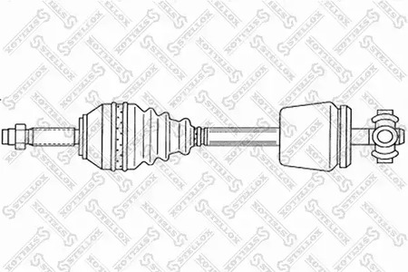 158 1766-SX STELLOX Полуось